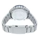 Casio Black Dial Analog-Digital Stainless Steel Watch - EX500