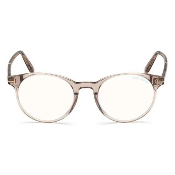 Tom Ford FT5695B49045 Blue Block Round Eye Frames for Men