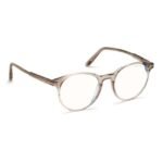 Tom Ford FT5695B49045 Blue Block Round Eye Frames for Men
