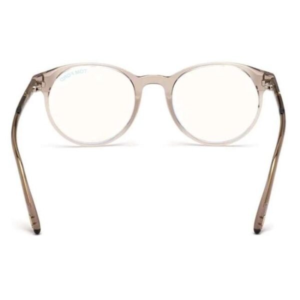 Tom Ford FT5695B49045 Blue Block Round Eye Frames for Men