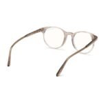 Tom Ford FT5695B49045 Blue Block Round Eye Frames for Men