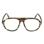 Tom Ford FT5755-B55055 Blue Block Pilot Eye Frames for Men