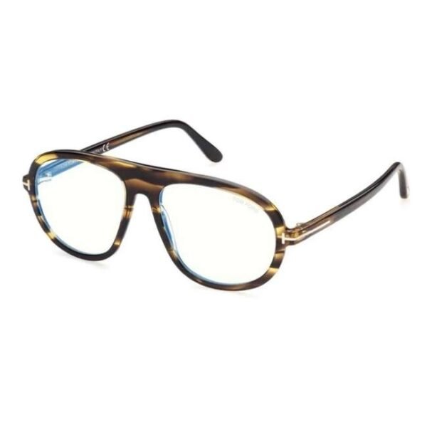 Tom Ford FT5755-B55055 Blue Block Pilot Eye Frames for Men