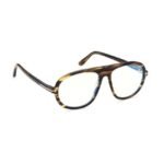 Tom Ford FT5755-B55055 Blue Block Pilot Eye Frames for Men