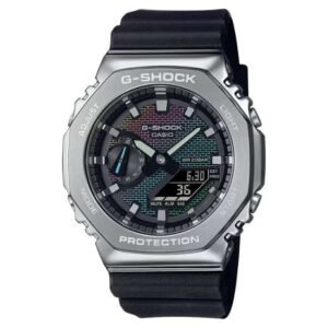 Casio Black Dial Analog-Digital Stainless Steel Watch - G1592