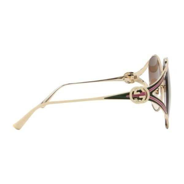 Gucci Gold Frame Women Sunglasses - GG0225S 007 63