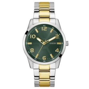 Guess Men Monte Green Dial Quartz Watch-GW0804G4