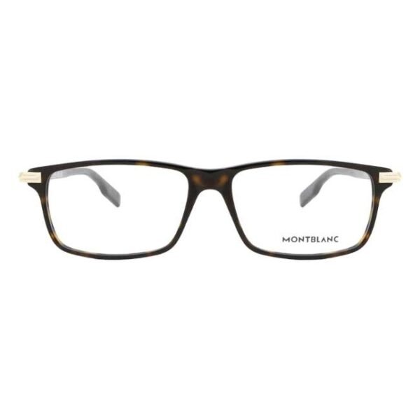 Montblanc Unisex Dark Tortoise Square Eyeglass -MB0217O 002 55