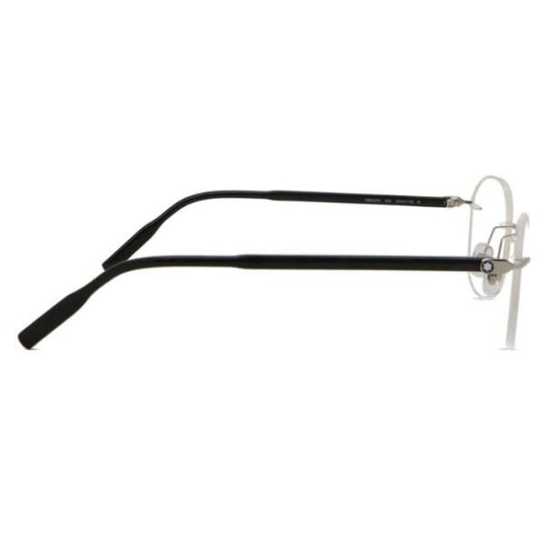 Montblanc Men Shiny Silver Eyeglass -MB0223O 001 50