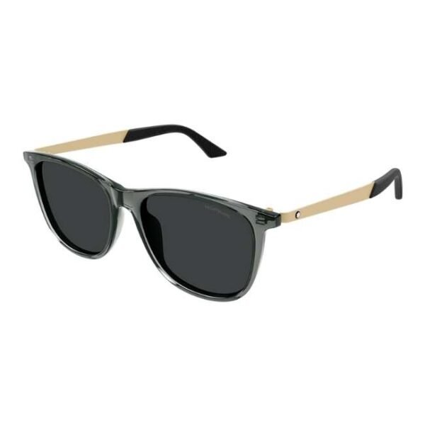 Montblanc Men Transparent Grey Square Sunglass -MB0330S 004 56