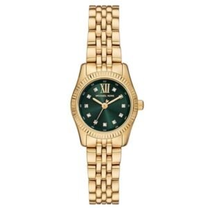 Michael Kors Women Lexington Green Dial Quartz Watch -MK4842