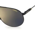 Carrera Unisex Black Aviator Sunglass - Panamerika65 003 65Jo