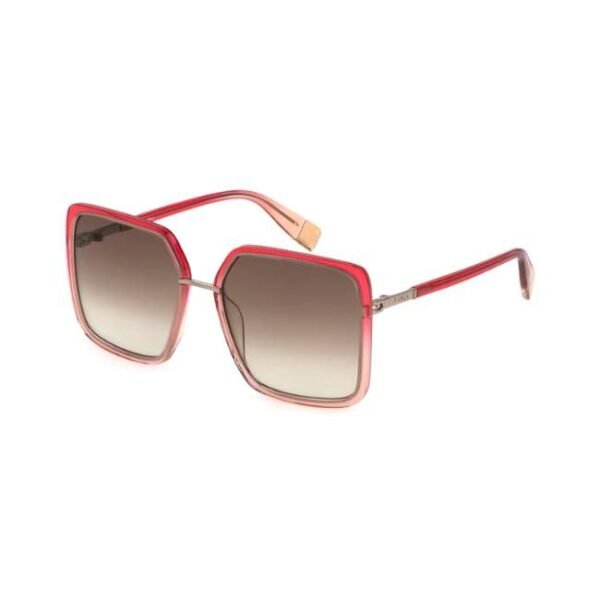 Furla Glossy Light Gold Faded Red Sunglasses-SFU622 57 594Y