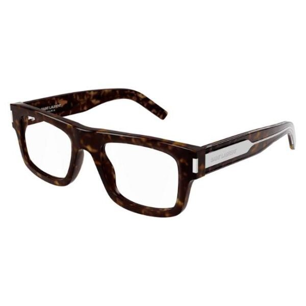 Saint Laurent Men Tortoise Square Eyeglass - SL574-002 52