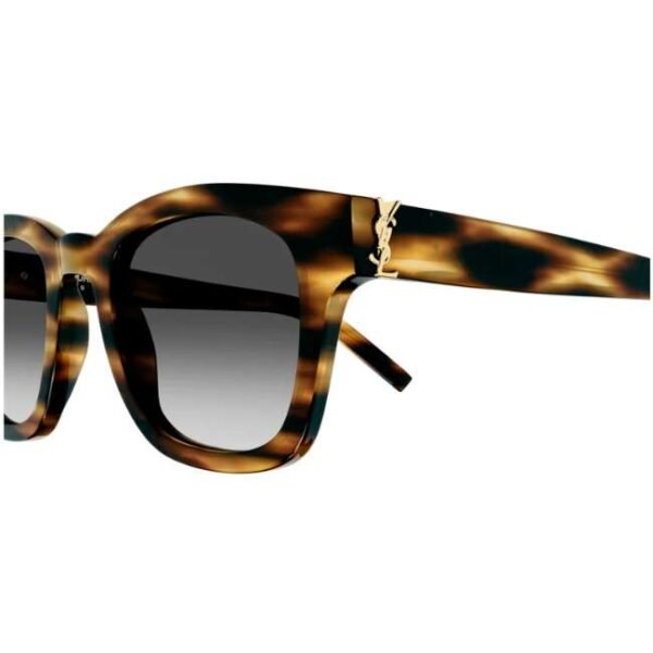 Saint Laurent Unisex Havana Wayfarer Sunglass - SLM124-003 49