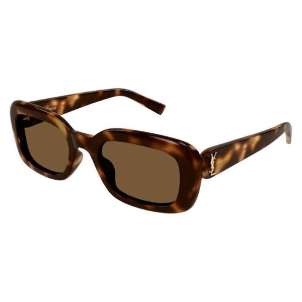 Saint Laurent Women Havana Rectangle Sunglass - SLM130-004 53