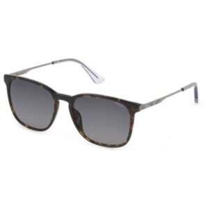 Police Unisex Square Gunmetal Sunglass - SPLD47K 55 752