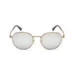 Police Unisex Round Gold Sunglass - SPLE07K528FFXSG