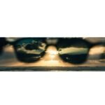 Police Unisex Round Gold Sunglass - SPLE07K528FFXSG