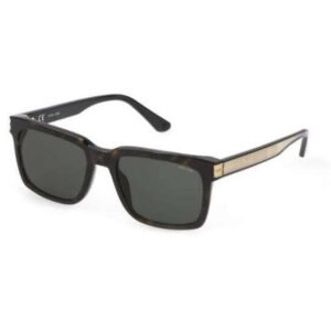 Police Men Square Black Sunglass - SPLF12K 55 722