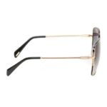 Police Women Square Shiny Light Gold Sunglass - SPLF34K 57 301