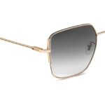 Police Women Square Shiny Light Gold Sunglass - SPLF34K 57 301