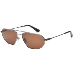 Police Unisex Geometric Gunmetal Sunglass - SPLF66K 58 508