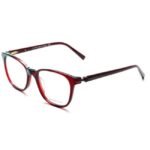 Tommy Hilfiger Unisex Red Eyeglass - Th 6255 C2 Bur 52 With Case