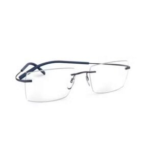 Silhouette Men Navy Eyeglass - Tma Icon Ii 5541/Fq 4540 52/19