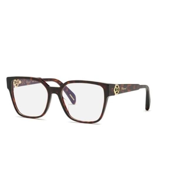 Chopard Unisex 
Glossy Tortoise Square Eyeglass -VCH324S 55 743