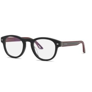 Chopard Unisex Matte Black Oval Eyeglass -VCH327 49 703K