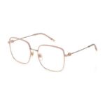 Furla Glossy Rose Gold Top Pink Eyeglasses -VFU638 56 2AM