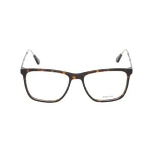 Police Men Square Havana Eyeglass - VPL689K53722FR