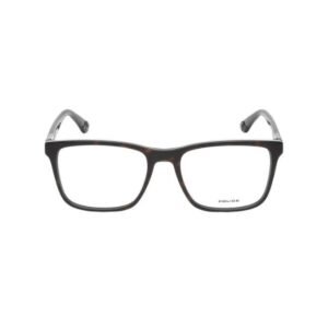 Police Men Square Black Eyeglass - VPLA41K55U81FR