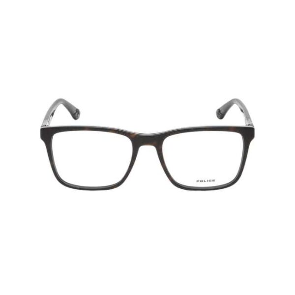 Police Men Square Black Eyeglass - VPLA41K55U81FR