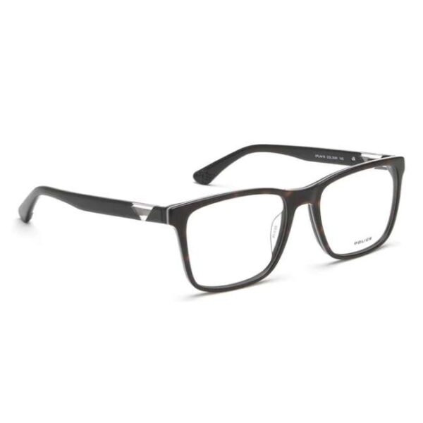 Police Men Square Black Eyeglass - VPLA41K55U81FR