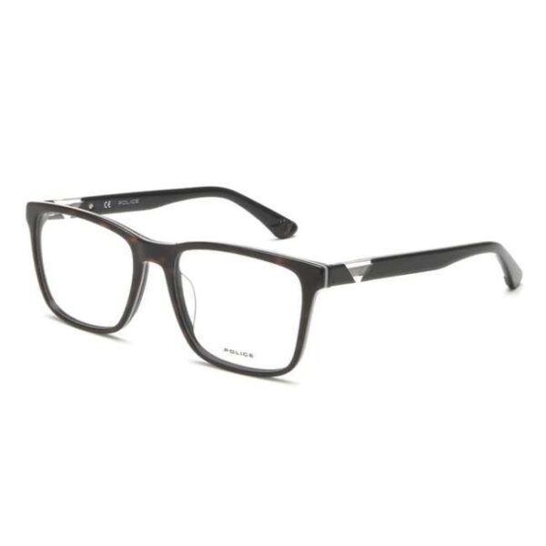 Police Men Square Black Eyeglass - VPLA41K55U81FR