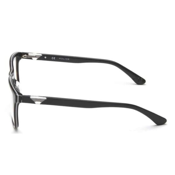 Police Men Square Black Eyeglass - VPLA41K55U81FR