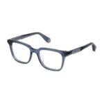 Philipp Plein Unisex Transparent Blue Square Eyeglass -VPP015M 53 U11