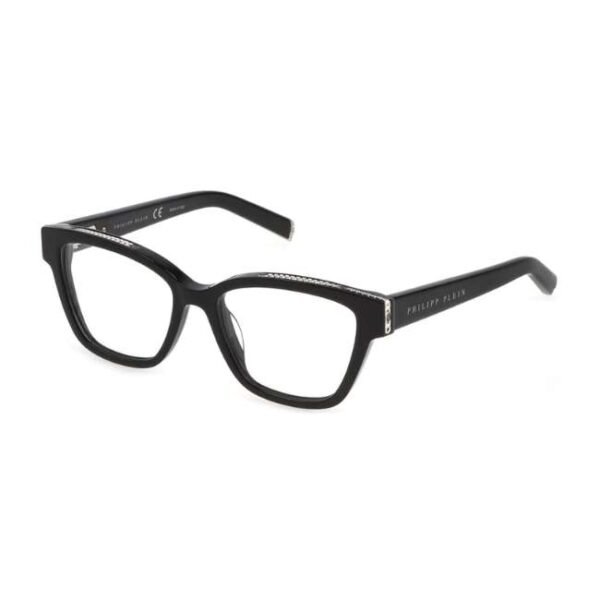 Philipp Plein Unisex Black Square Eyeglass -VPP034S 53 700