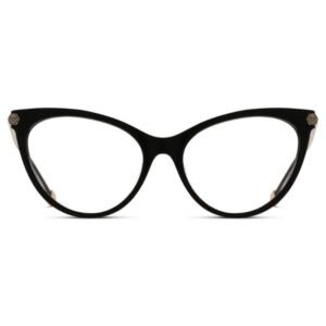 Philipp Plein Women Black Cat Eye Eyeglass -VPP037S 54 700