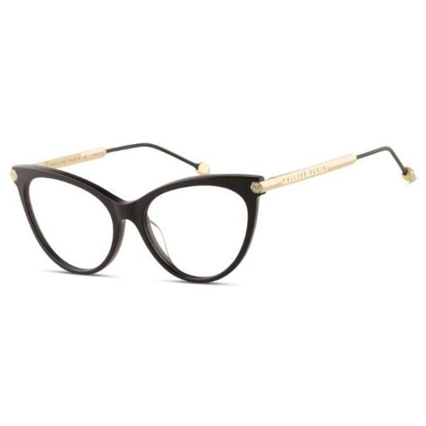 Philipp Plein Women Black Cat Eye Eyeglass -VPP037S 54 700