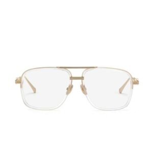 Philipp Plein Unisex Clear on Rose Gold Pilot Eyeglass -VPP063M 58 302