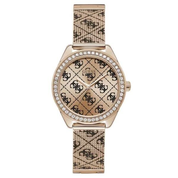 Guess Women Aurora Rose Gold Dial Quartz Watch-W1279L3