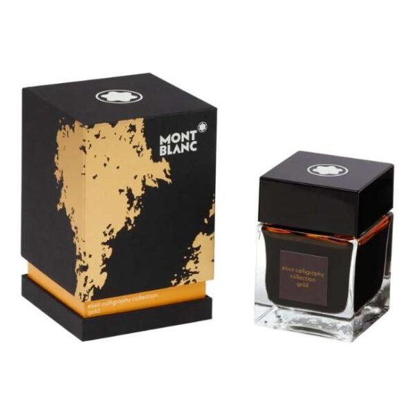 Montblanc Ink Bottle 50 Ml Elixir Calligraphy Yellow Gold - 119592