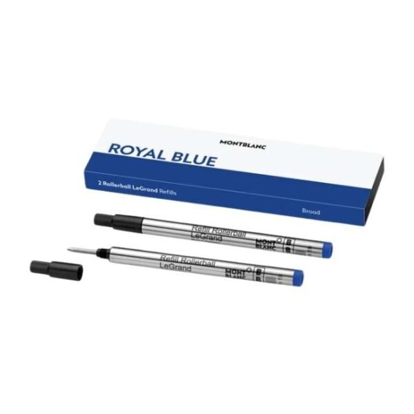 Montblanc 2 Rollerball Legrand Refills Broad, Royal Blue - 128229