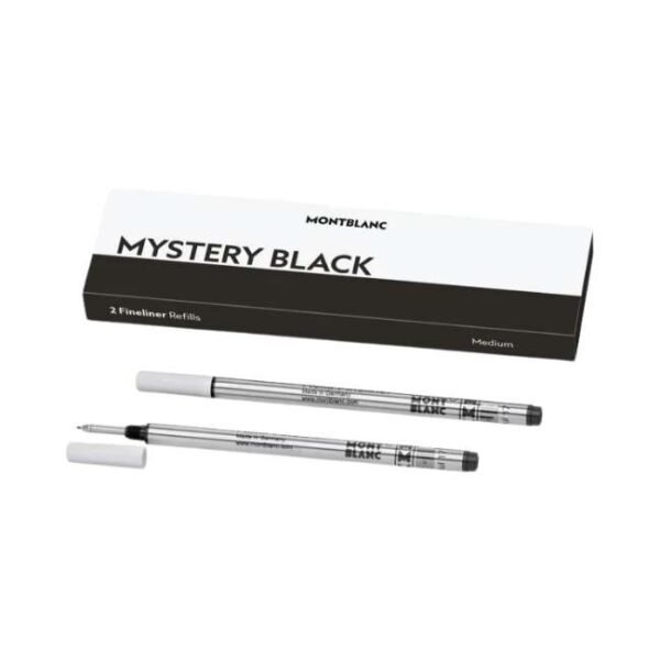 Montblanc 2 Fineliner Refills Medium, Mystery Black - 128246