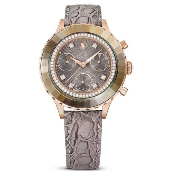 Swarovski Octea Chrono Women Grey Dial Chronograph Watch - 5671153