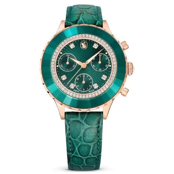 Swarovski Octea Chrono Women Green Dial Chronograph Watch - 5672931