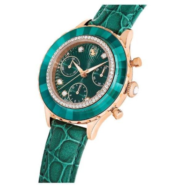 Swarovski Octea Chrono Women Green Dial Chronograph Watch - 5672931